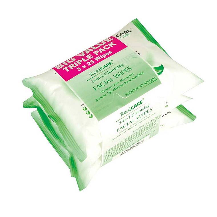 Facial Wipes Cleansing/Age, 2 Assorted, 3X25pk