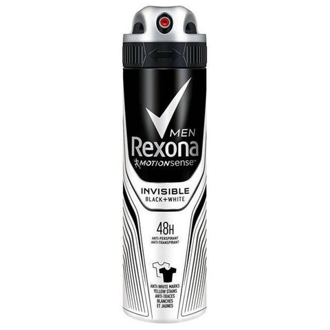 Rexona 150G Mens Invisible Blk+White