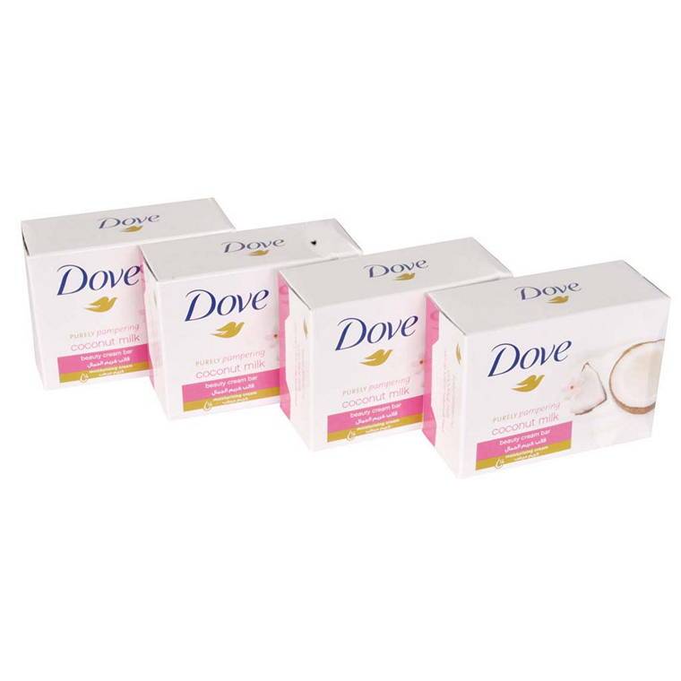 Dove Soap Coconut Milk, 4pk