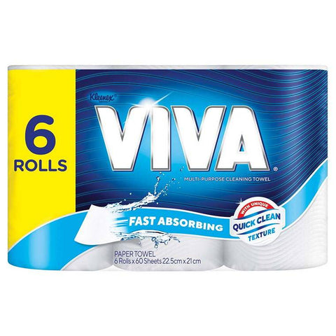 Klennex Viva Paper Towel, 6pk