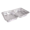 Lemon And Lime Foil Tray Double Compartment