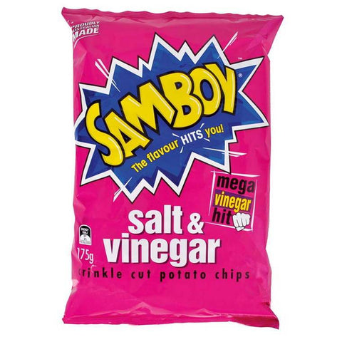 Samboy Salt and Vinegar Chips 175Gm