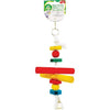 Bird Toy Rope Cluster Blocks with Bell