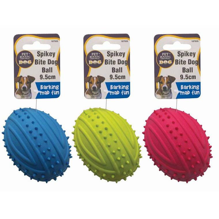 Dog Toy Ball Spikey Bite, 9.5cm