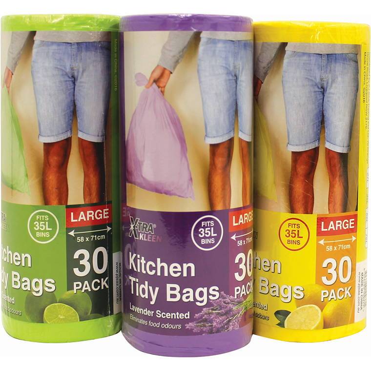 Garbage Bag Kitchen, Tidy, Scented, 35L, 58X71cm, 30pk