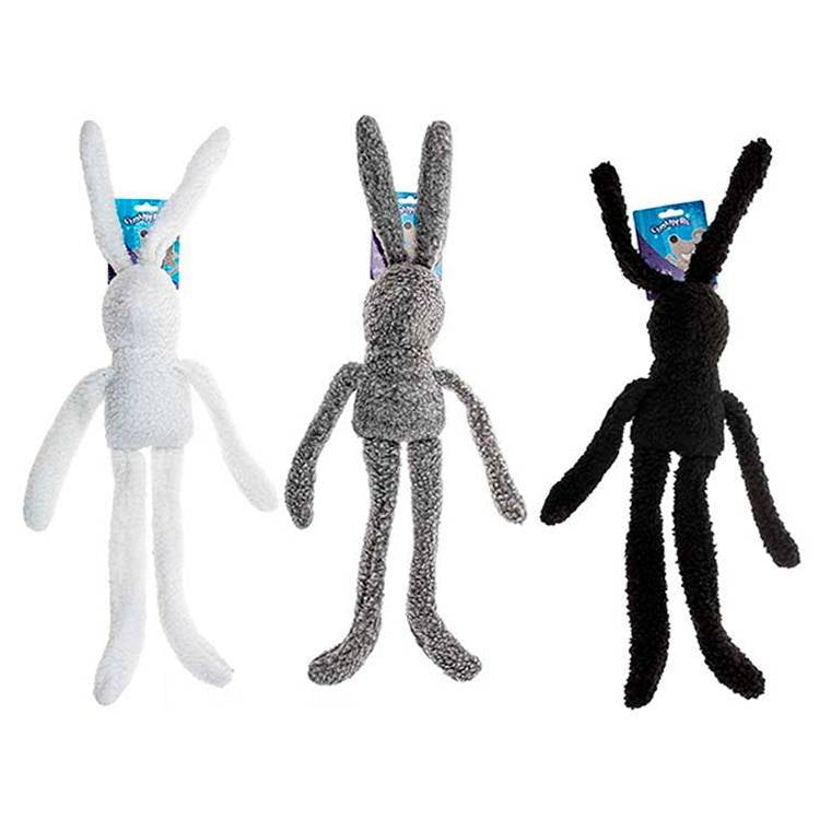 Toy Dog Woolly Rabbit, 3 Assorted