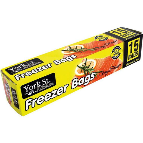 York St, Freezer Bag, 15pk