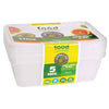 Lemon And Lime Food Containers Rect 750Ml Pk5