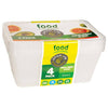 Lemon And Lime Food Containers Rect 1000Ml Pk4