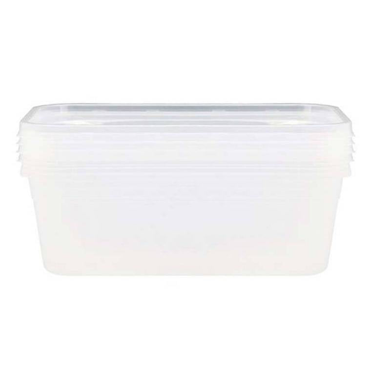 Lemon and Lime Food Containers Rect 1500Ml Pk4