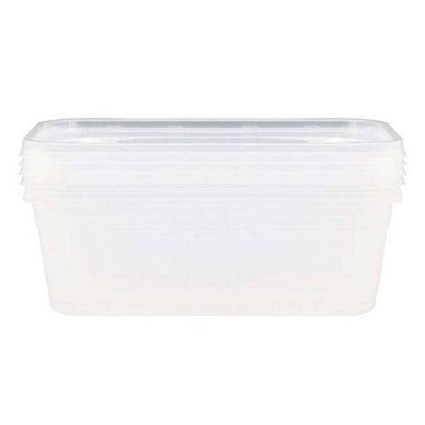 Lemon and Lime Food Containers Rect 1500Ml Pk4