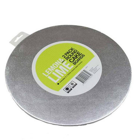 Lemon and Lime Round Cake Board 25Cm Pk 2