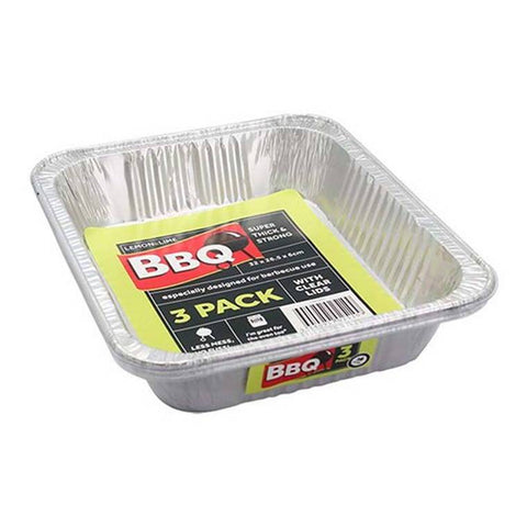 Lemon And Lime Foil Tray with Plastic Lid Pk3