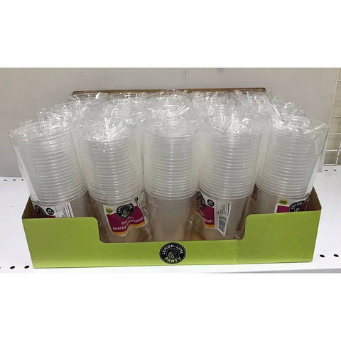 LandL Party Plastic Cups Clear 200Ml 40Pk