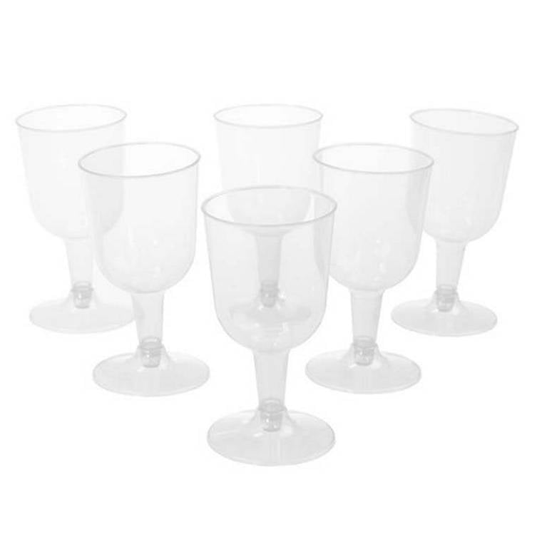 LandL Party Plastic Wine Glasses Pk6