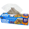 Lunch Bag, Reusable, Snap Lock, 18X20cm, 40pk