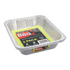 FOIL CONTAINER W/ PLASTIC LID 3PK 32X26.5X6CM