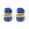 School Blue Multi Coloured Yarn