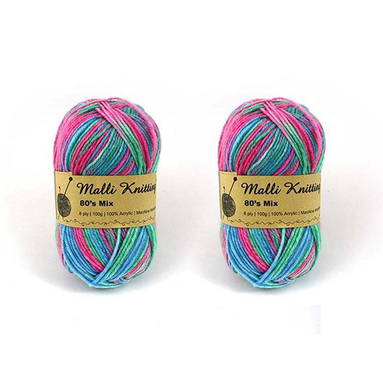 80's Mix Multi Coloured Yarn