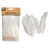 Craft White Feathers, 50pk, 14cm