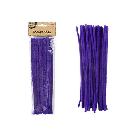 Chenille Stems, Purple, 50pk