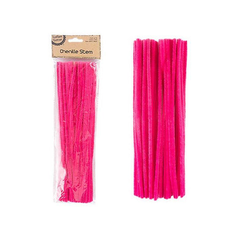 Chenille Stems, Pink, 50pk