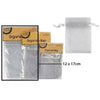 Organza Bag, Silver, 4pk