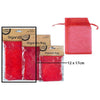 Organza Bag, Red, 4pk