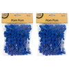 Pom Pom, Dark Blue, 200pk, 1.5cm