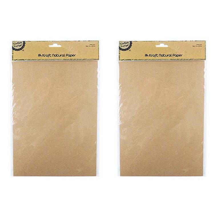 Kraft Natural Paper, A4, 6pk