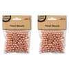 Rose Gold Pearl Beads, 8mm