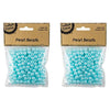 Light Blue Pearl Beads, 8mm