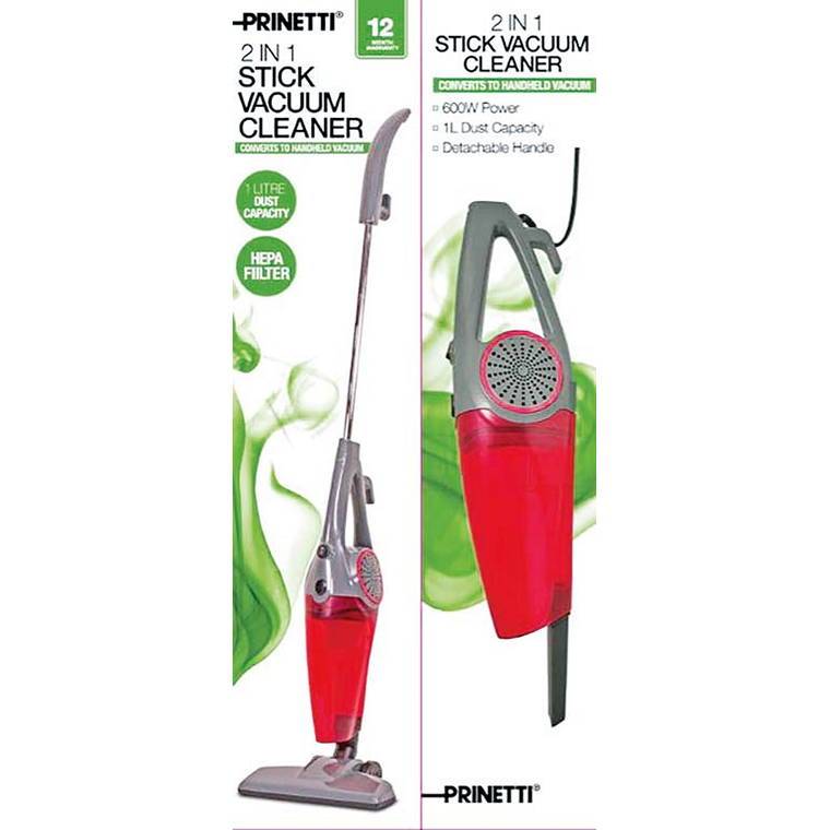 Prinetti Stick Vac 2 In 1 600W