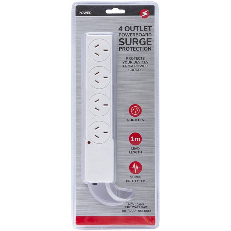 5 Outlet Powerboard with Surge Protection