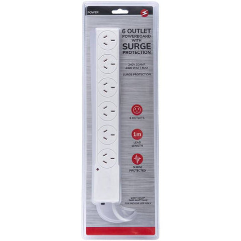 7 Outlet Powerboard with Surge Protection