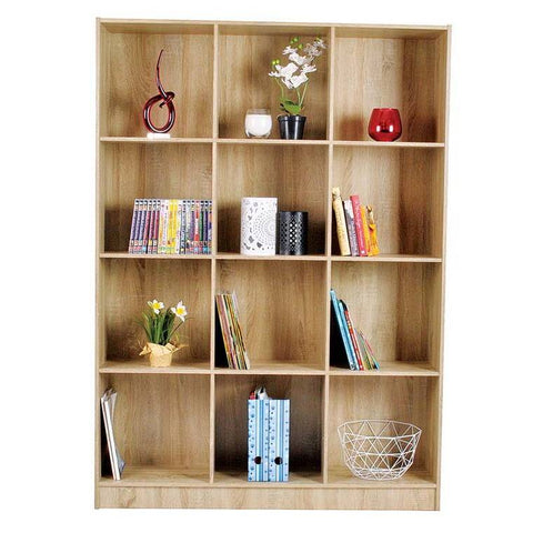 My Home Bookcase 12 Cube Oak