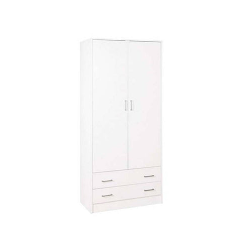 My Home Wardrobe 2 Drawer 2 Door White