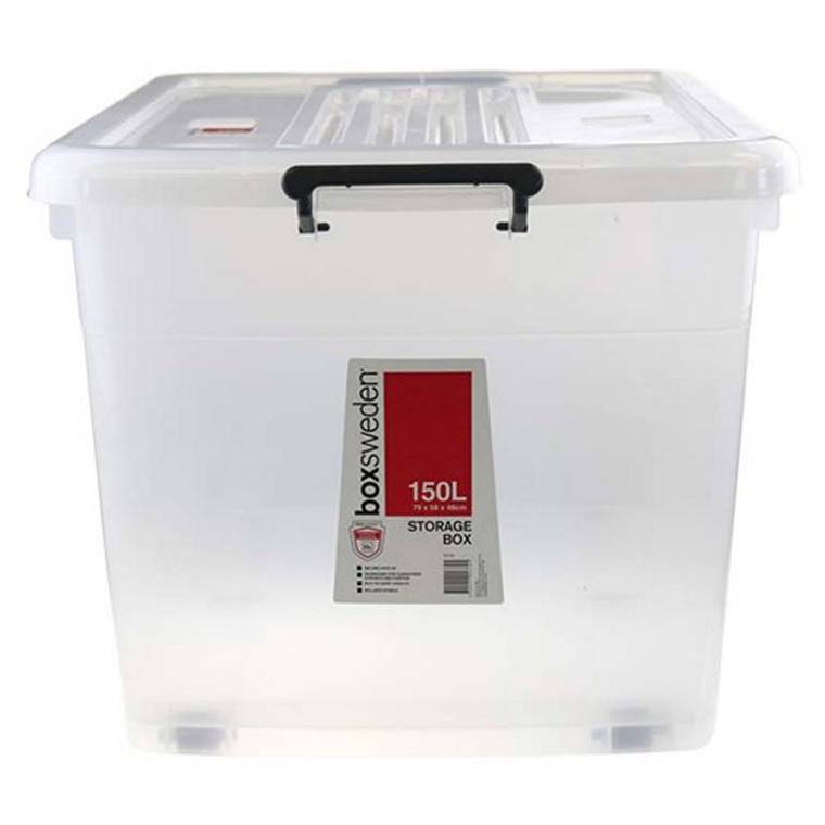 Box Sweden Storage Tub 150L Clear