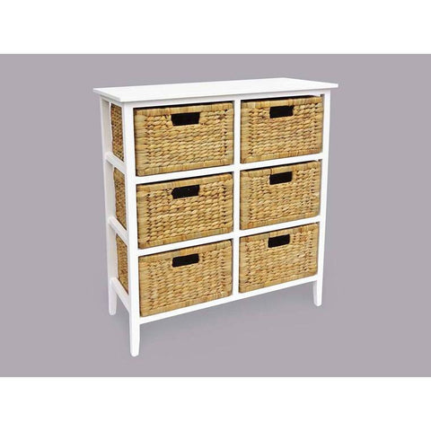 Airlie 6 Drawer Tallboy White