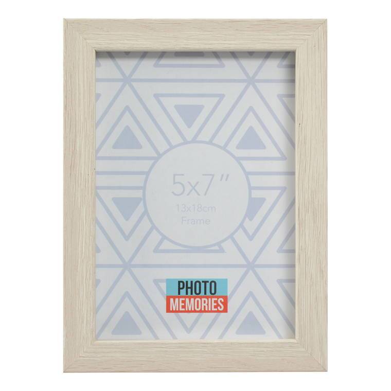 Photo Memories Osmond, 5X7in, White Wash