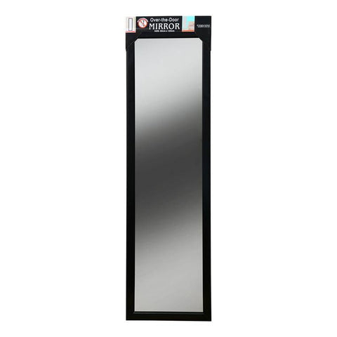 Over the Door Mirror, Black, 30X120cm