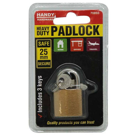 Padlock, Heavy Duty, 25mm