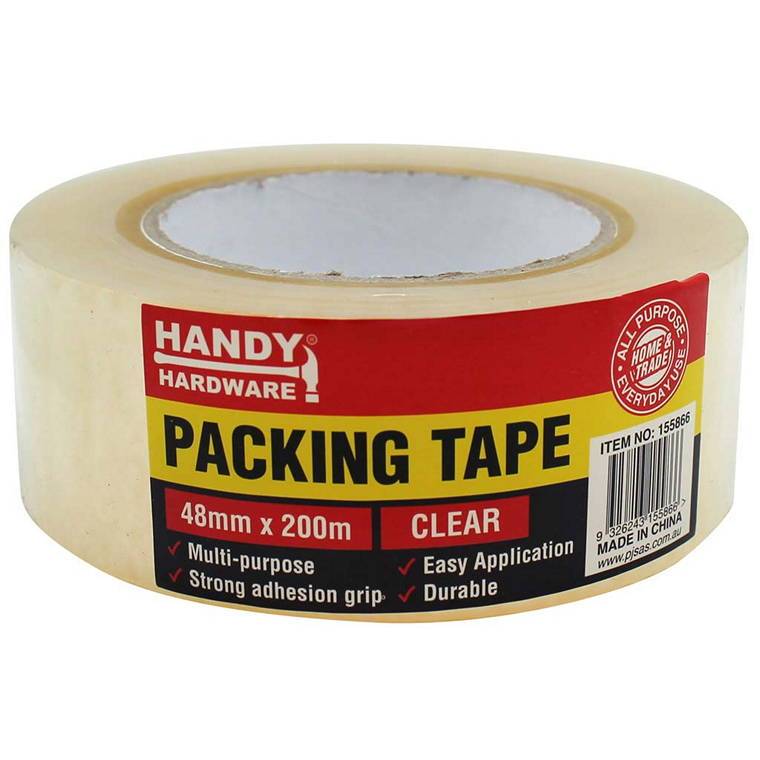 Packaging Tape, Clear, 48mmx200m