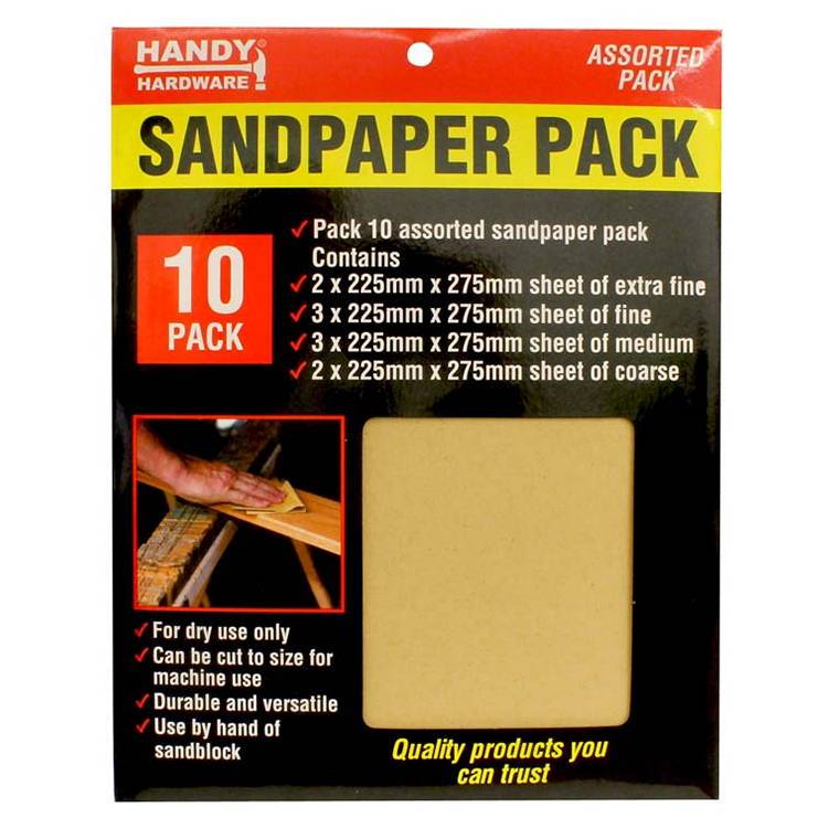 Sandpaper, 22.5x27.5cm, 10pc