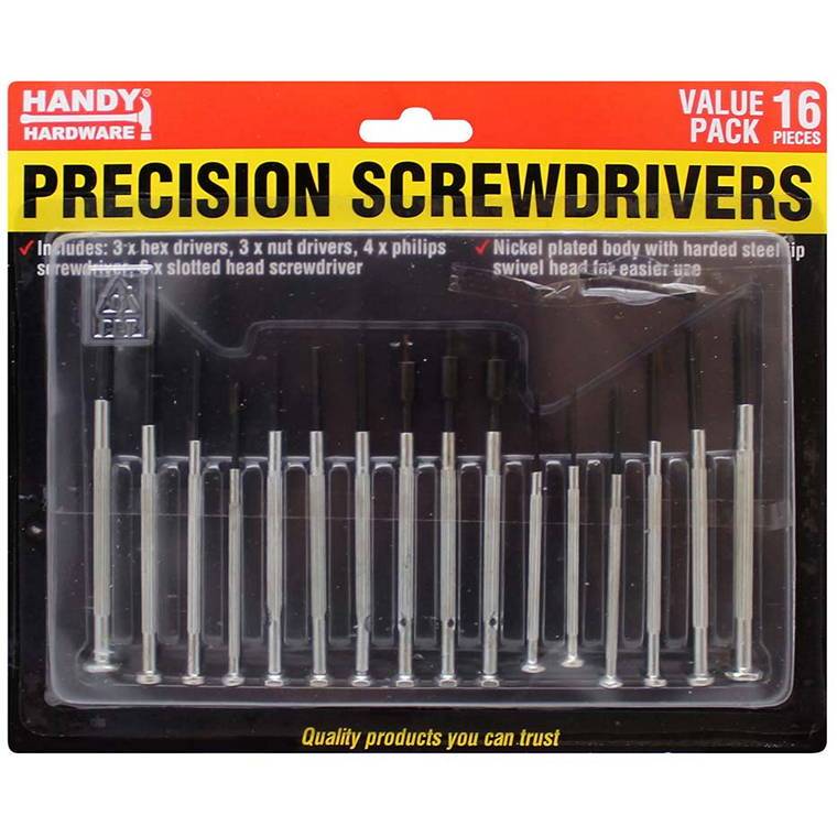 Screwdrivers, Precision, 16pcs