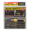 Ratchet Driver Set In Case, 41pcs