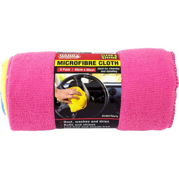 Cloth, Microfibre, 40x30cm, 6pk