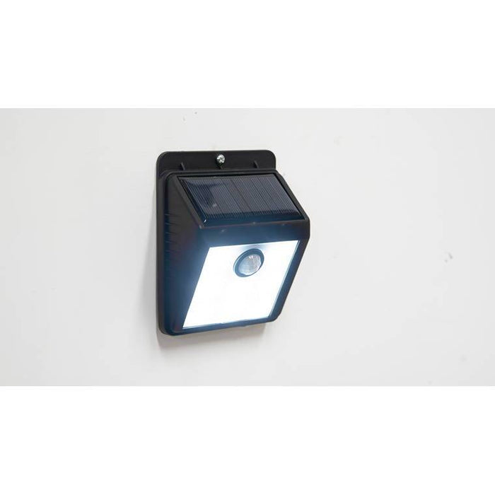 Solar Motion Sensor Wall Light, 8 White LED