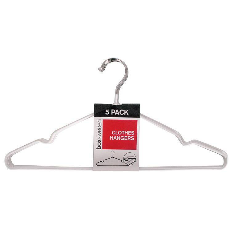 Clothes Hanger, Metal, Non Slip, 5pk, 2 Assorted