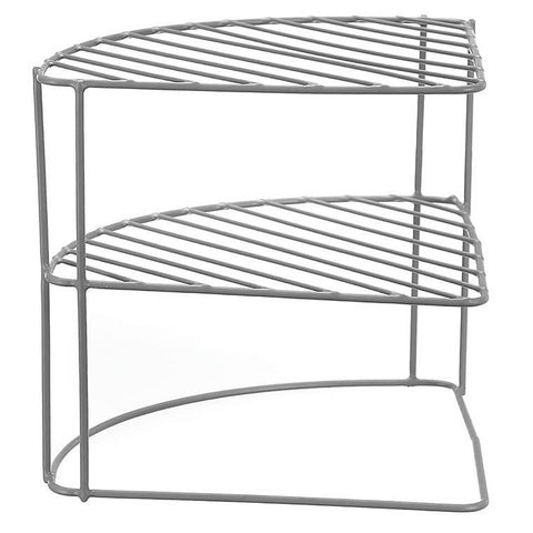 Wire Corner Kitchen Rack, Large, 26X26X23cm, 2 Assorted